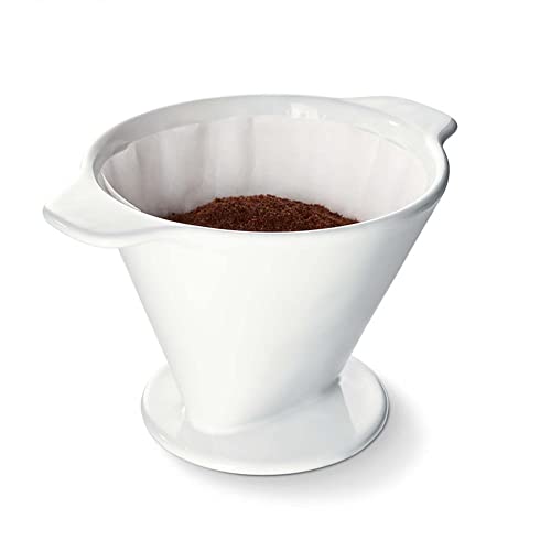 Tchibo Kaffeefilter, Handfilter, Handaufguss, Filtergröße 1x4, Spülmaschinengeeignet, Keramik, Weiß von Tchibo