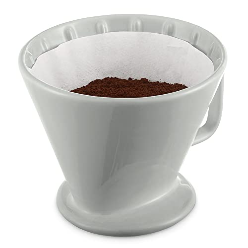 Tchibo Kaffeefilter, Handfilter, Handaufguss, Filtergröße 2, Spülmaschinengeeignet, Keramik, Weiß von Tchibo