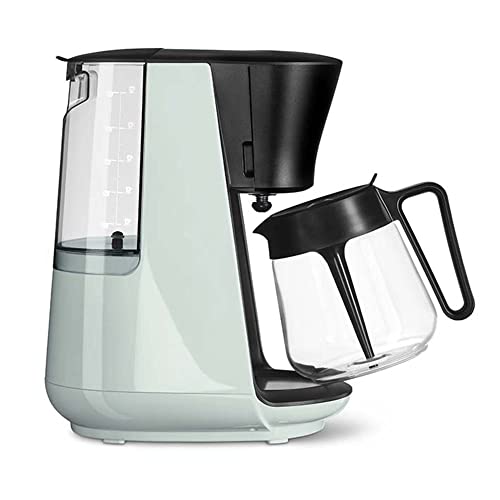 Tchibo Filterkaffeemaschine „Let‘s Brew“, für bis zu 10 Tassen Filterkaffee, 1,25L Aroma-Glaskaraffe, Edelstahl-Warmhalteplatte, Tropf-Stopp, Abschaltautomatik, Hellgrün von Tchibo