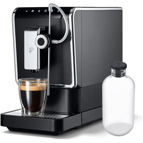 Tchibo Kaffeevollautomat Esperto Pro, inkl. passender Milchkaraffe aus Glas, perfekter Kaffeegenuss für Caffè Crema, Espresso und Milchspezialitäten, 600ml Milchbehälter, anthrazit von Tchibo