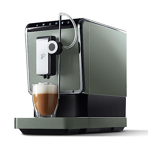 Tchibo Kaffeevollautomat Esperto Pro mit One Touch Funktion für Caffè Crema, Espresso und Milchspezialitäten, Metallic Mint, exklusives Modell von Tchibo