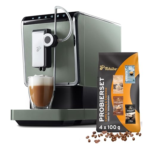 Tchibo Kaffeevollautomat Esperto Pro mit One Touch Funktion für Caffè Crema, Espresso und Milchspezialitäten, Metallic Mint - INKLUSIVE Kaffeeprobierset GRATIS Tchibo Kaffeevollautomat Esperto Pro mit One Touch Funktion für Caffè Crema, Espresso und Milchspezialitäten, Metallic Mint - INKLUSIVE Kaffeeprobierset GRATIS von Tchibo