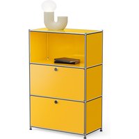 Tchibo - Kommode Metall »Cn3« mit 2 Klappenfächern - 77x40x120,5cm - chrom - Stahl / Aluminium / Kunststoff von Tchibo