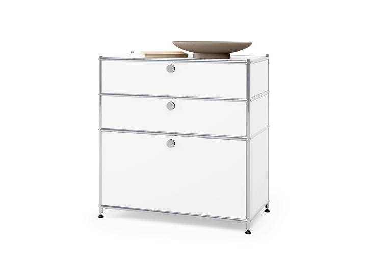 Tchibo - Kommode Metall »Cn3« mit 3 Schubladen - 77x40x84,5cm - chrom - Stahl / Aluminium / Kunststoff von Tchibo