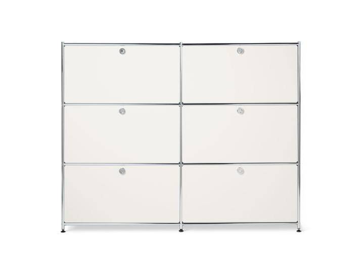 Tchibo - Kommode Metall »Cn3« mit 6 Klappenfächern - 152x40x120,5cm - chrom - Stahl / Aluminium / Kunststoff von Tchibo