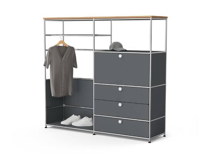 Tchibo - Kommode Metall »Cn3« mit Holzplatte - 154x42x140,5cm - chrom - Stahl / Aluminium / Kunststoff Tchibo - Kommode Metall »Cn3« mit Holzplatte - 154x42x140,5cm - chrom - Stahl / Aluminium / Kunststoff von Tchibo