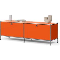 Tchibo - Lowboard Metall »Cn3« mit 2 Klappenfächern - 152x40x51,5cm - orange - Stahl / Aluminium / Kunststoff von Tchibo