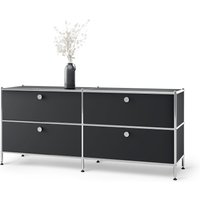 Tchibo - Lowboard Metall »Cn3« mit 4 Schubladen - 152x40x53,5cm - schwarz - Stahl / Aluminium / Kunststoff Tchibo - Lowboard Metall »Cn3« mit 4 Schubladen - 152x40x53,5cm - schwarz - Stahl / Aluminium / Kunststoff von Tchibo