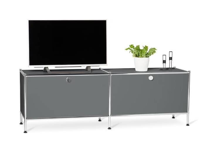 Tchibo - Lowboard Metall »Cn3« mit Klappenfächern - 152x40x51,5cm - chrom - Stahl / Aluminium / Kunststoff Tchibo - Lowboard Metall »Cn3« mit Klappenfächern - 152x40x51,5cm - chrom - Stahl / Aluminium / Kunststoff von Tchibo
