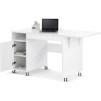 Tchibo - Multifunktionstisch mit erweiterbarer Tischplatte - 115x58x73cm - weiß - Holz von Tchibo