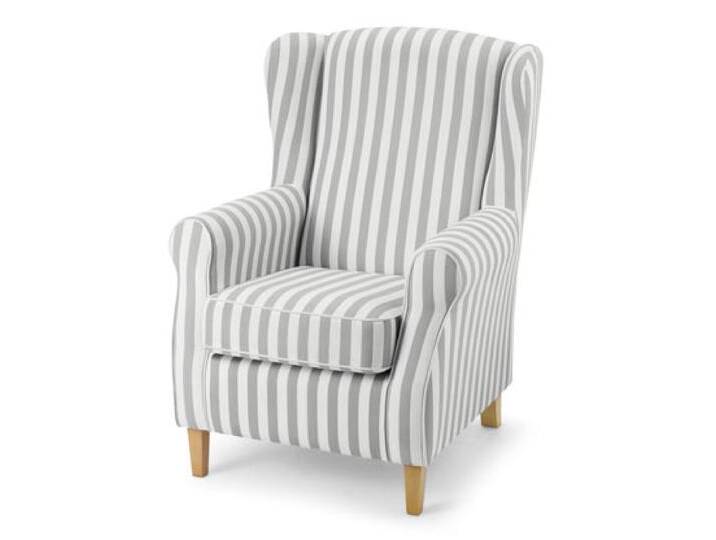 Tchibo - Ohrensessel »Luke« - 77x86x103cm - hellgrau - Polyester / Buchenholz von Tchibo