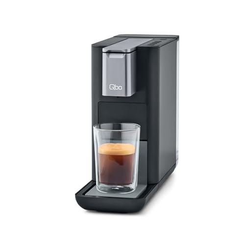 Tchibo Qbo ESSENTIAL Premium Kapselmaschine für Espresso, Caffè und Caffè Grande, kompaktes Design, Dark Stone von Tchibo