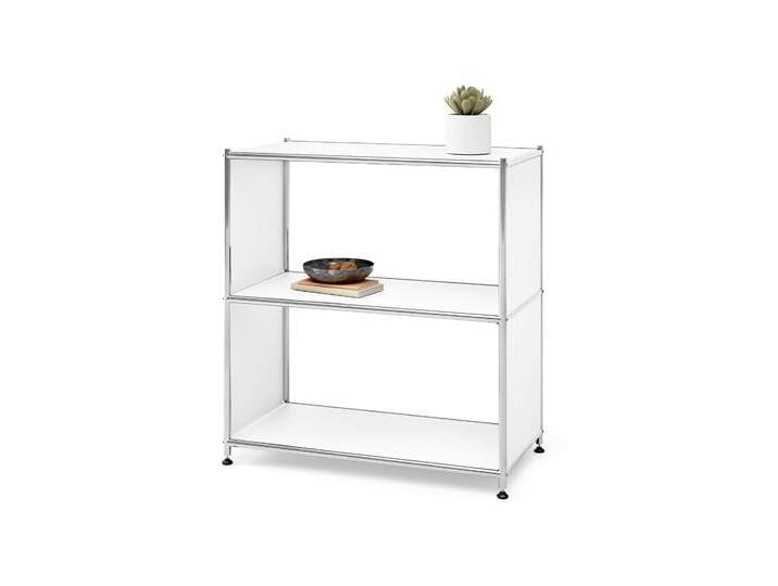 Tchibo - Regal Metall »Cn3« mit 2 Fächern - 77x40x82,5cm - chrom - Stahl / Kunststoff / Kunststoff von Tchibo