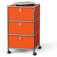 Tchibo - Rollcontainer Metall »Cn3« mit 3 Schubladen - 40x40x70,5cm - orange - Stahl / Aluminium / Kunststoff Tchibo - Rollcontainer Metall »Cn3« mit 3 Schubladen - 40x40x70,5cm - orange - Stahl / Aluminium / Kunststoff von Tchibo
