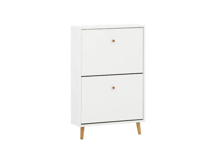 Tchibo - Schuhschrank »Bjarne« - 59,8x19x92,2cm - braun - Holz / Eichenholz / Metall von Tchibo