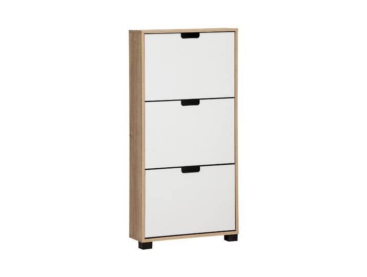 Tchibo - Schuhschrank »Emmik« - 60x19,5x124cm - schwarz - Holz / Kunststoff / Metall von Tchibo