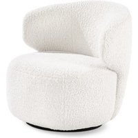 Tchibo - Sessel mit Drehfunktion - 76x80x75cm - weiß - Polyester von Tchibo