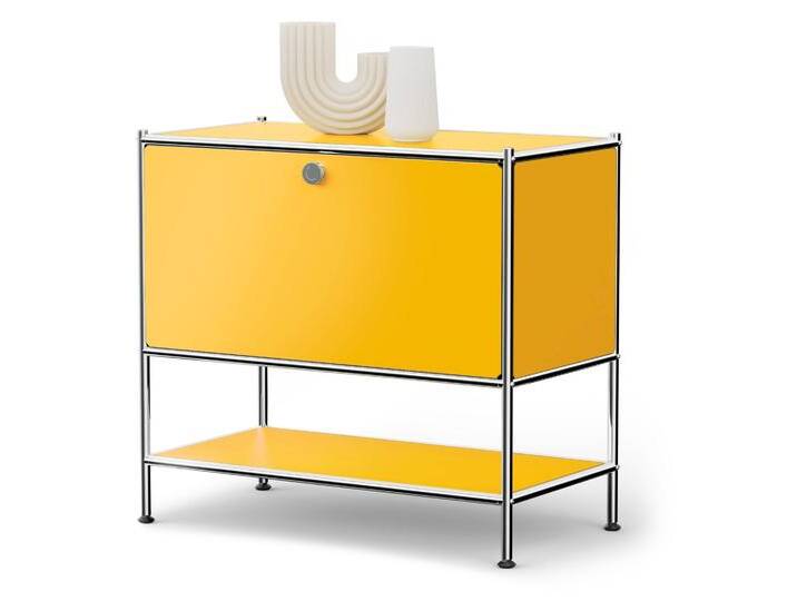 Tchibo - Sideboard Metall CN3 mit 1 Klappenfach - 77,5x40x71,5cm - chrom - Stahl / Aluminium / Kunststoff von Tchibo