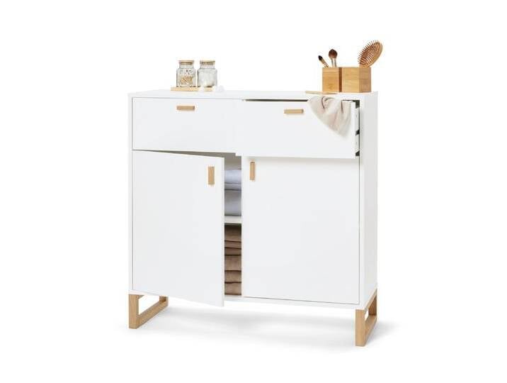 Tchibo - Sideboard mit 2 Schubladen und 2 Türen - 90,5x35x89,5cm - braun - Holz / Eichenholz Tchibo - Sideboard mit 2 Schubladen und 2 Türen - 90,5x35x89,5cm - braun - Holz / Eichenholz von Tchibo