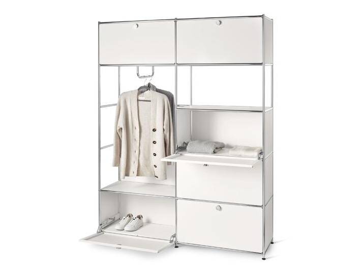 Tchibo - Systemschrank Metall »Cn3« - 152x40x1945cm - chrom - Stahl / Aluminium / Kunststoff von Tchibo