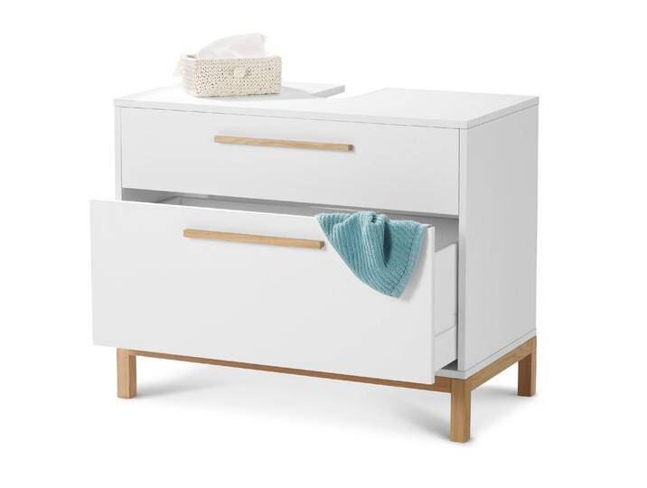 Tchibo - Waschbeckenunterschrank »Eklund« mit 2 Schubladen - 82x42x66cm - braun - Holz / Eichenholz Tchibo - Waschbeckenunterschrank »Eklund« mit 2 Schubladen - 82x42x66cm - braun - Holz / Eichenholz von Tchibo