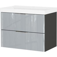 Tchibo - Waschtisch »Celano« mit Becken - 81x46x65cm - weiß - Holz / Glas von Tchibo