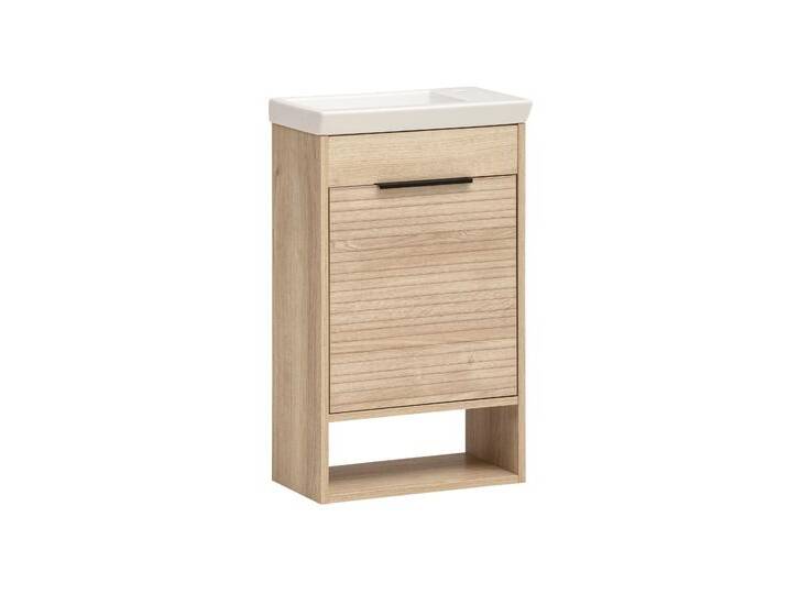 Tchibo - Waschtisch »Mads« - 45,5x27,5x78cm - schwarz - Holz / Metall / Keramik Tchibo - Waschtisch »Mads« - 45,5x27,5x78cm - schwarz - Holz / Metall / Keramik von Tchibo