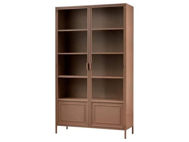 Tchibo - Woood »Ronja« Metallvitrine XL - 110x43x189cm - braun - Messing von Tchibo