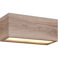 Trio Outdoor-Wandleuchte »Mayenne« - 25x11x11cm - braun - Aluminium / Kunststoff von Trio