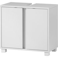 Tchibo - Waschbeckenunterschrank »Dex« - 60x33x56cm - weiß - Holz / Metall / Kunststoff von Tchibo