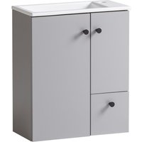 Tchibo - Waschtisch »Balto« - 50x20x60cm - schwarz - Holz / Metall / Keramik von Tchibo