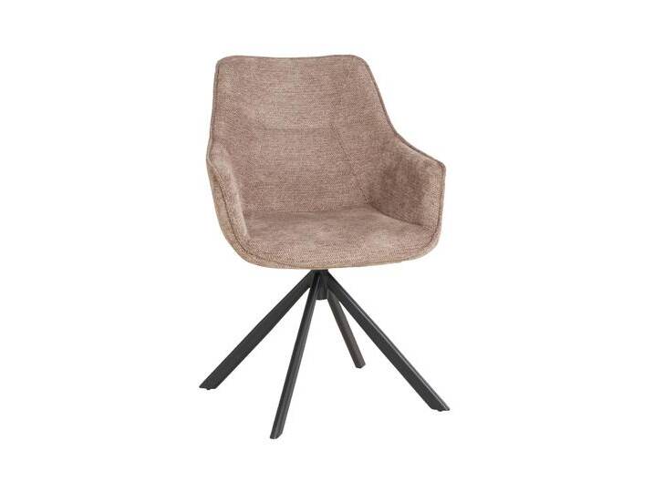 deVries Diningsessel »San Carlo« - 57x67x87cm - hellbraun - Polyester / Metall von Tchibo