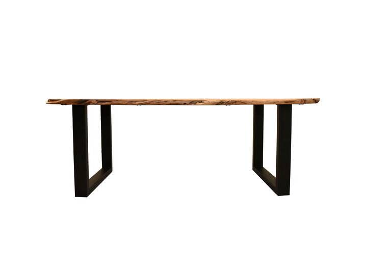 deVries Esstisch »Catania« - 200x90x77cm - schwarz - Akazienholz / Metall von Tchibo