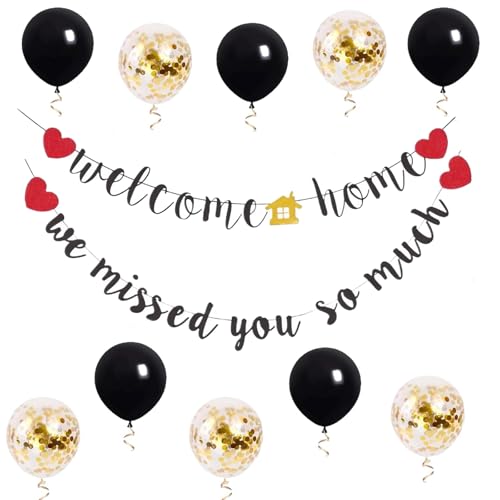 Willkommen Zuhause Deko Set, Willkommen Zurück Wilkommensdeko Zuhause Welcome Back Willkommen Party Dekoration Ballon Für Einweihungs Party/Schultreffen/Familie Party Willkommen Zuhause Deko Set, Willkommen Zurück Wilkommensdeko Zuhause Welcome Back Willkommen Party Dekoration Ballon Für Einweihungs Party/Schultreffen/Familie Party von Tcnzdy