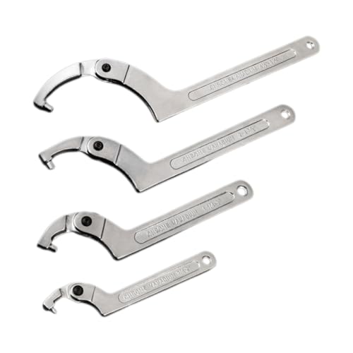 Tdkfdswdoa Crescent Wrench Set Adjustable C-Pin Wrench Hook Wrench for Tightening and Locking of Vehicle Mechanical Round Heads Tdkfdswdoa Crescent Wrench Set Adjustable C-Pin Wrench Hook Wrench for Tightening and Locking of Vehicle Mechanical Round Heads von Tdkfdswdoa