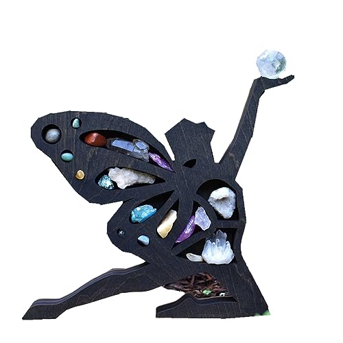 Tdkjfoutr 1 Stück Mondelfe Kristallregal Kleine Ornamente Regal Modell Lagerregal Kristallstein Lagerregal Zuhause B von Tdkjfoutr