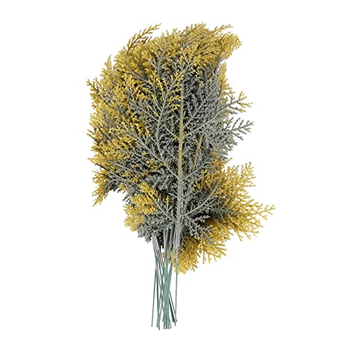 Tdkjfoutr 20 StüCk KüNstliche Zedernzweige Faux Zweige Stems Sprigs Picks DIY ZubehöR von Tdkjfoutr