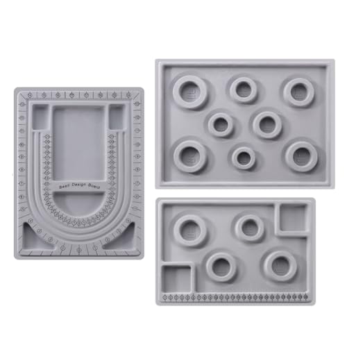 Tdkjfoutr 3er-Pack Schmuckperlenbretter – Tabletts mit Beflocktem Design für die Planung Von Armbändern, Halsketten und DIY-Schmuckherstellung, Einfache Installation Tdkjfoutr 3er-Pack Schmuckperlenbretter – Tabletts mit Beflocktem Design für die Planung Von Armbändern, Halsketten und DIY-Schmuckherstellung, Einfache Installation von Tdkjfoutr
