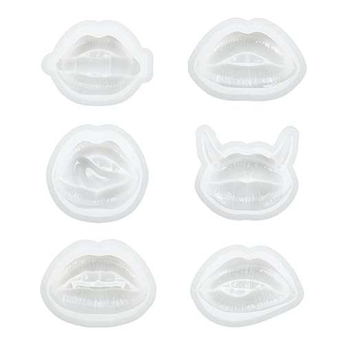 Tdkjfoutr 6 Stück Harzformen, 3D-, Epoxid-Silikonform für Kunstharzguss, Kunsthandwerk, Tdkjfoutr 6 Stück Harzformen, 3D-, Epoxid-Silikonform für Kunstharzguss, Kunsthandwerk, von Tdkjfoutr