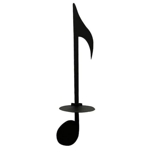 Tdkjfoutr B-Kerzenhalter Zur Wandmontage, Kreative Handgefertigte Musiknotenschlüsselform Aus Metall, Teelichtständer, Heimdekoration, Einfache Installation, Einfach zu Bedienen von Tdkjfoutr