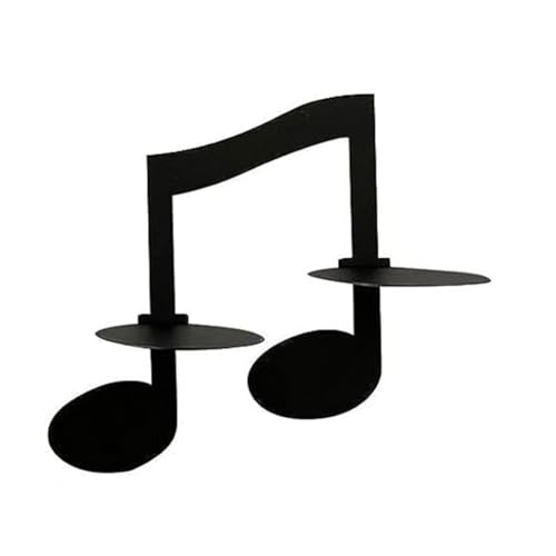 Tdkjfoutr C-Kerzenhalter Zur Wandmontage, Kreative Handgefertigte Musiknotenschlüsselform Aus Metall, Teelichtständer, Heimdekoration, Langlebig, Einfache Installation, Einfach zu Bedienen von Tdkjfoutr
