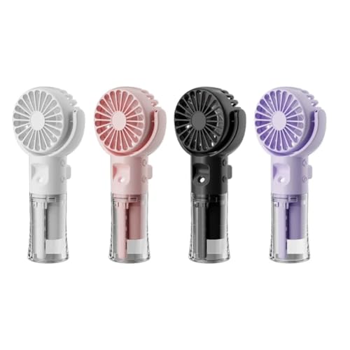Tdkjfoutr F4 Handheld Misting Ventilator Befeuchtender Misting Ventilator Faltbarer Mini-Handventilator Lila von Tdkjfoutr