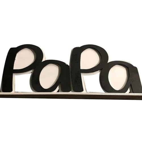 Tdkjfoutr Fotorahmen für Vatertag, Bilderrahmen in Buchstabenform, Foto für die Familie des Vaters, Zur Anzeige auf Dem Tisch, Vatertagsgeschenk, D Tdkjfoutr Fotorahmen für Vatertag, Bilderrahmen in Buchstabenform, Foto für die Familie des Vaters, Zur Anzeige auf Dem Tisch, Vatertagsgeschenk, D von Tdkjfoutr