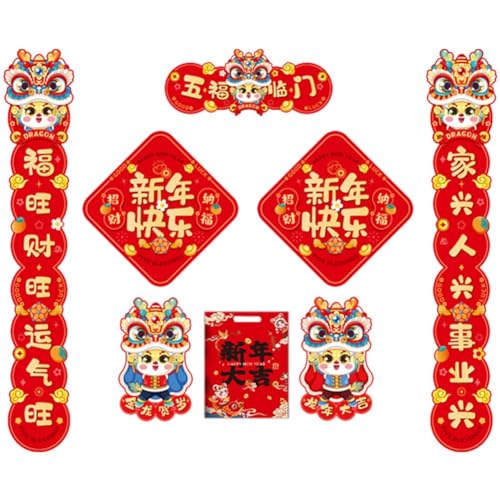 Tdkjfoutr Frühlingspaare Chinesisches Neujahrs-Drachenjahr 2024 Frühlingsfest-Dekorationsanhänger A Tdkjfoutr Frühlingspaare Chinesisches Neujahrs-Drachenjahr 2024 Frühlingsfest-Dekorationsanhänger A von Tdkjfoutr