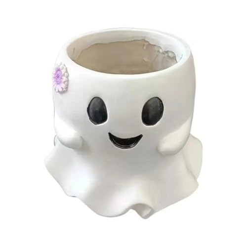 Tdkjfoutr Geister-Eimer-Vase, Halloween-Geister-Leckerli-Eimer, Halloween-Geister-Eimer-Vase für Türrahmen, Schlafzimmer, Wohnzimmer von Tdkjfoutr