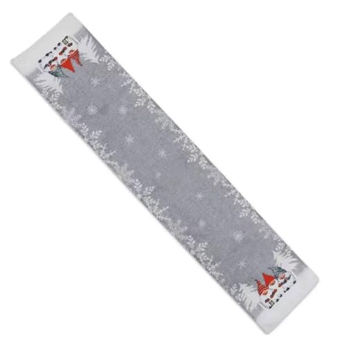 Tdkjfoutr Graue Weihnachtstischdecke, Weihnachtsdekoration, Stoff-Tischläufer, Weihnachtstischdekoration, Einfach zu Verwenden Tdkjfoutr Graue Weihnachtstischdecke, Weihnachtsdekoration, Stoff-Tischläufer, Weihnachtstischdekoration, Einfach zu Verwenden von Tdkjfoutr
