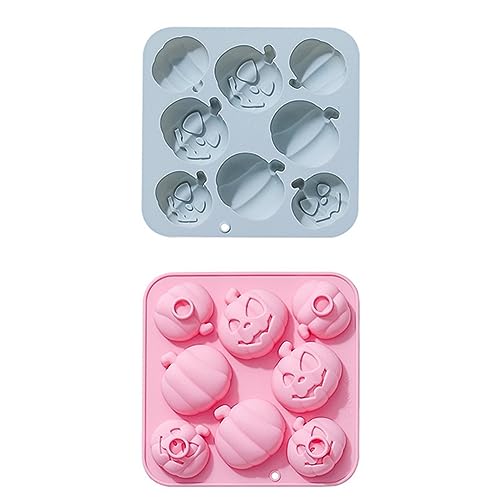 Tdkjfoutr Halloween 3-Dimensional Kürbiskuchenform Backen Fondant Epoxid Silikonform Halloween Party Requisiten Langlebig Blau und Rosa Tdkjfoutr Halloween 3-Dimensional Kürbiskuchenform Backen Fondant Epoxid Silikonform Halloween Party Requisiten Langlebig Blau und Rosa von Tdkjfoutr