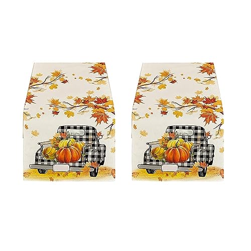 Tdkjfoutr Herbst-Thanksgiving-Tischdecke Tischläufer Tischdekoration Party Ahornblatt-Stil Langlebig Tdkjfoutr Herbst-Thanksgiving-Tischdecke Tischläufer Tischdekoration Party Ahornblatt-Stil Langlebig von Tdkjfoutr