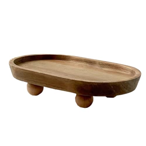 Tdkjfoutr Holztablett, Kuchen, Dessertteller, Restaurant, Zuhause, Holztablett, Aromatherapie-Ornamente, Tablett, Vase, Dekoration, Oval Tdkjfoutr Holztablett, Kuchen, Dessertteller, Restaurant, Zuhause, Holztablett, Aromatherapie-Ornamente, Tablett, Vase, Dekoration, Oval von Tdkjfoutr