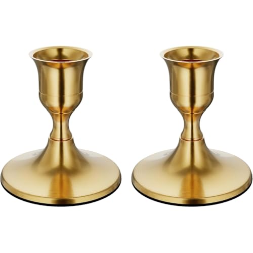 Tdkjfoutr Kerzenhalter mit Konischer Form, Kerzenständer Aus Metall im Vintage-Stil für Den Esstisch oder Den Kaminsims Als Dekoration für Hochzeitsfeiern, B Tdkjfoutr Kerzenhalter mit Konischer Form, Kerzenständer Aus Metall im Vintage-Stil für Den Esstisch oder Den Kaminsims Als Dekoration für Hochzeitsfeiern, B von Tdkjfoutr
